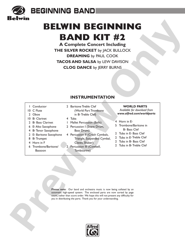 Belwin Beginning Band Kit #2