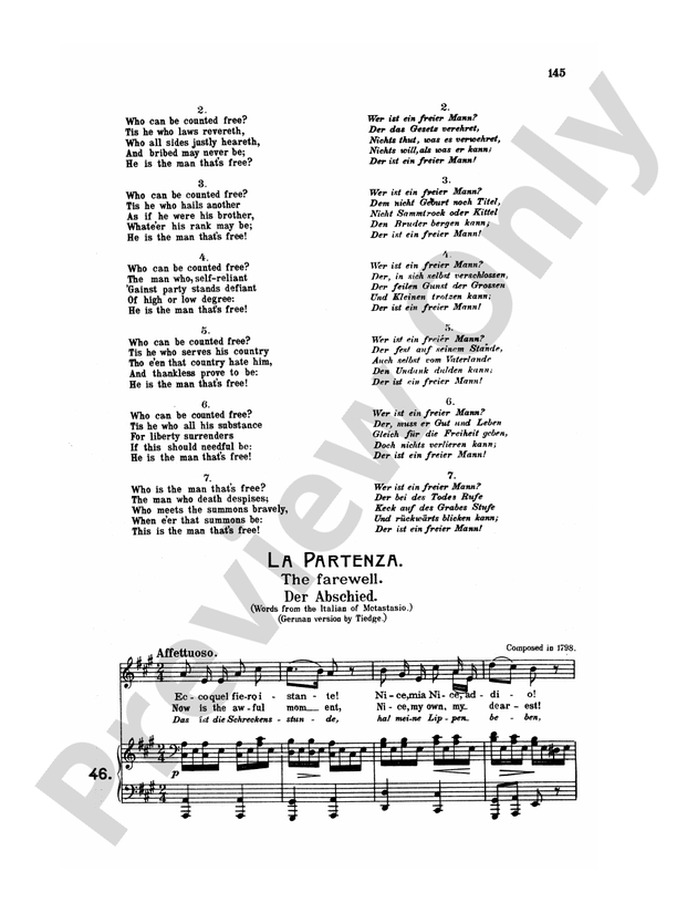 Beethoven Songs 66 songs, mostly for Medium Voice (German