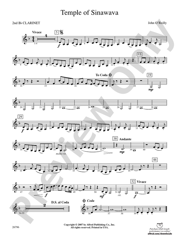 Temple of Sinawava 2nd Bflat 2nd Bflat Part