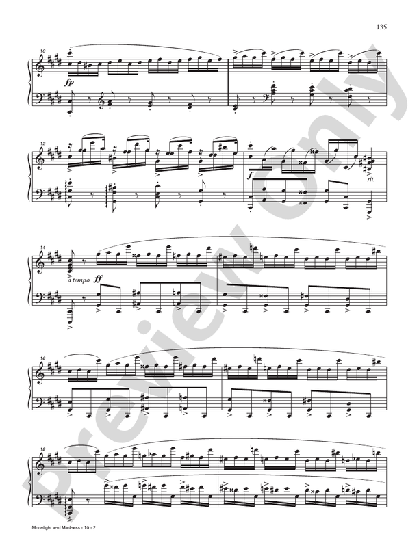 Moonlight and Madness Piano/Vocal/Guitar TransSiberian Orchestra Digital Sheet Music Download
