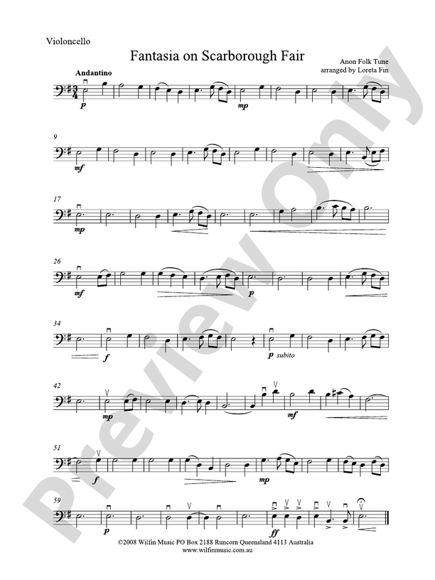 Scarborough Fair (Piano) Partitura - Sheet Music 