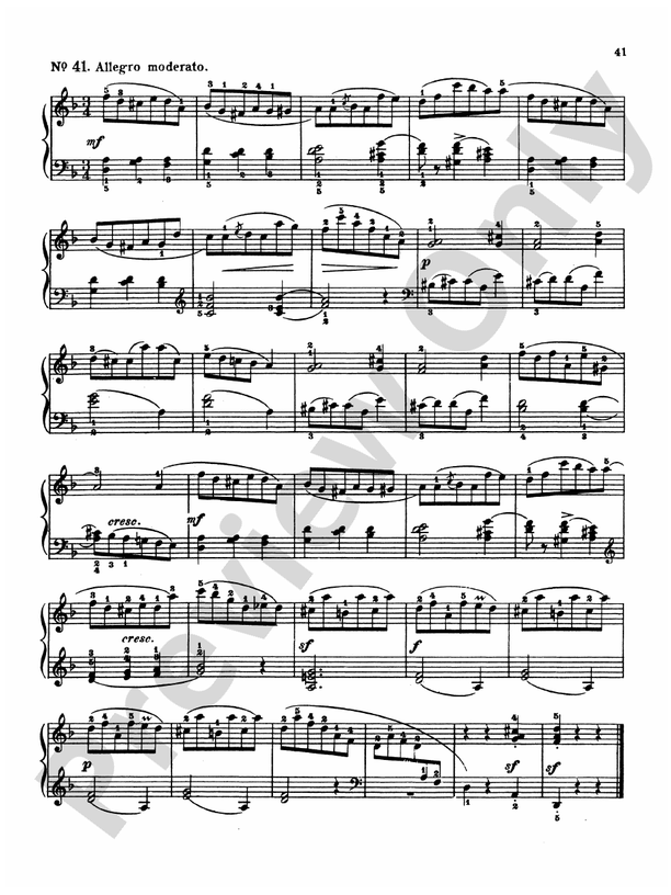 Loeschorn: Studies, Op. 65: No. 41 Part - Digital Sheet Music Download