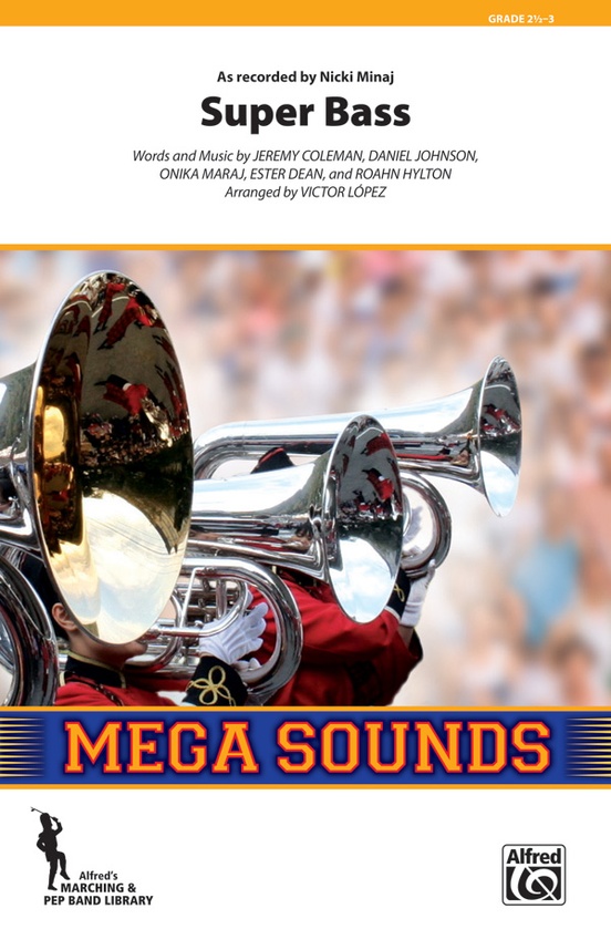 Super Bass: Marching Band Conductor Score & Parts - Digital