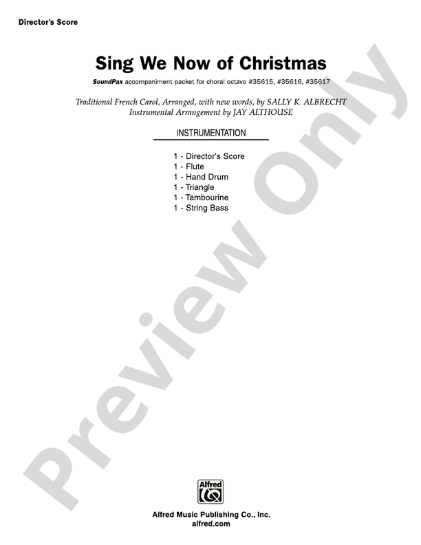 Sing We Now Of Christmas Choral Octavo Soundpax Digital Sheet Music Download