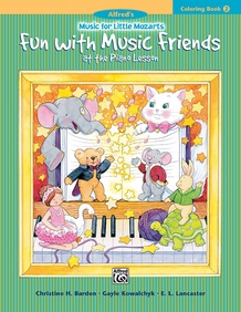 Music for Little Mozarts: Coloring Book 2 -- Fun with Music Friends  at the Piano Lesson