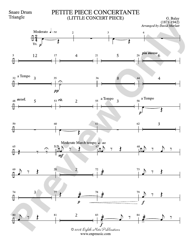 Petite Piece Concertante (Little Concert Piece) (Solo and