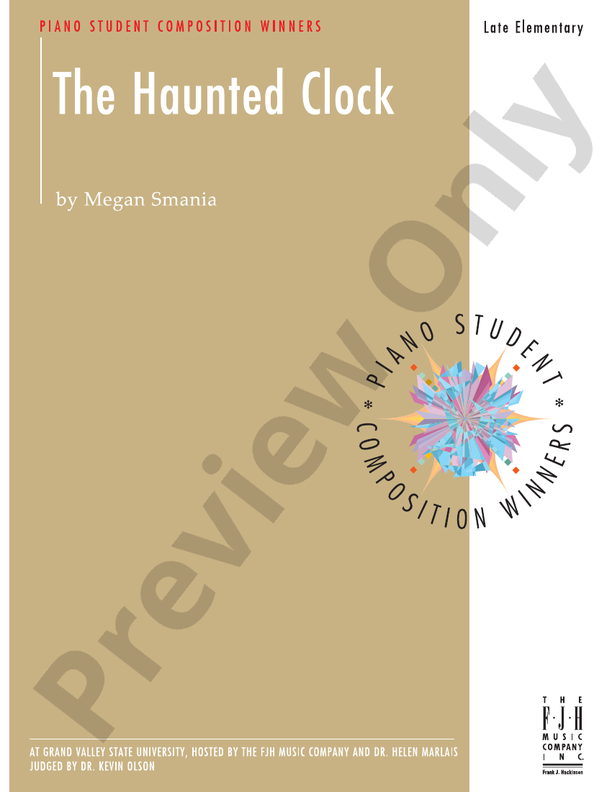 The Haunted Clock Piano Megan Smania Digital Sheet Music Download