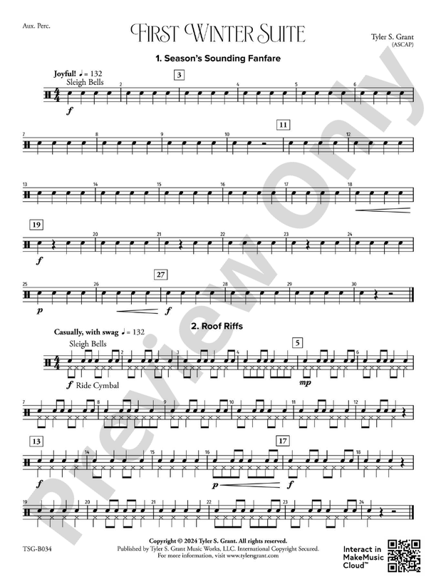 洋楽 Group  - A Tear For The~ Vol. 1 & 2 First Winter Suite: Auxiliary Percussion: Auxiliary Percussion