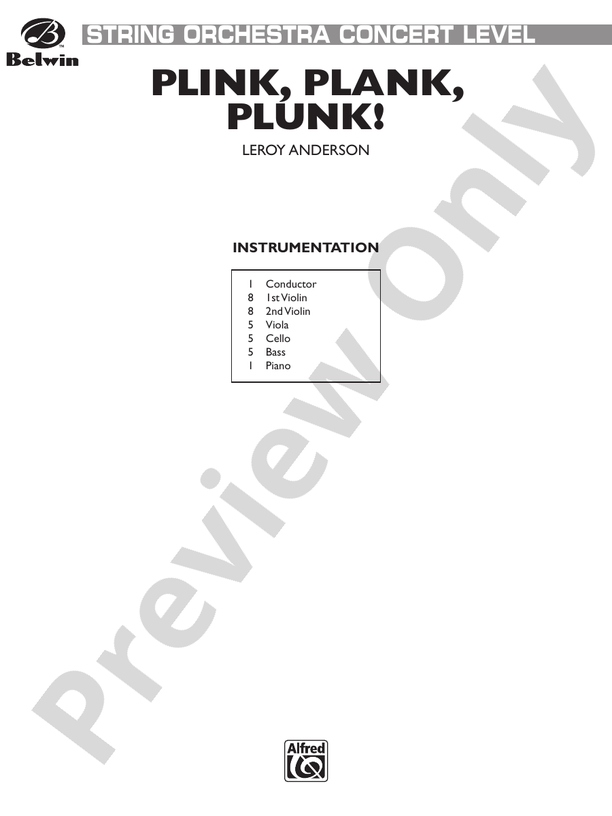 Plink, Plank, Plunk!