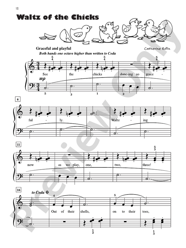 Waltz of the Chicks - Piano Solo with Lyrics