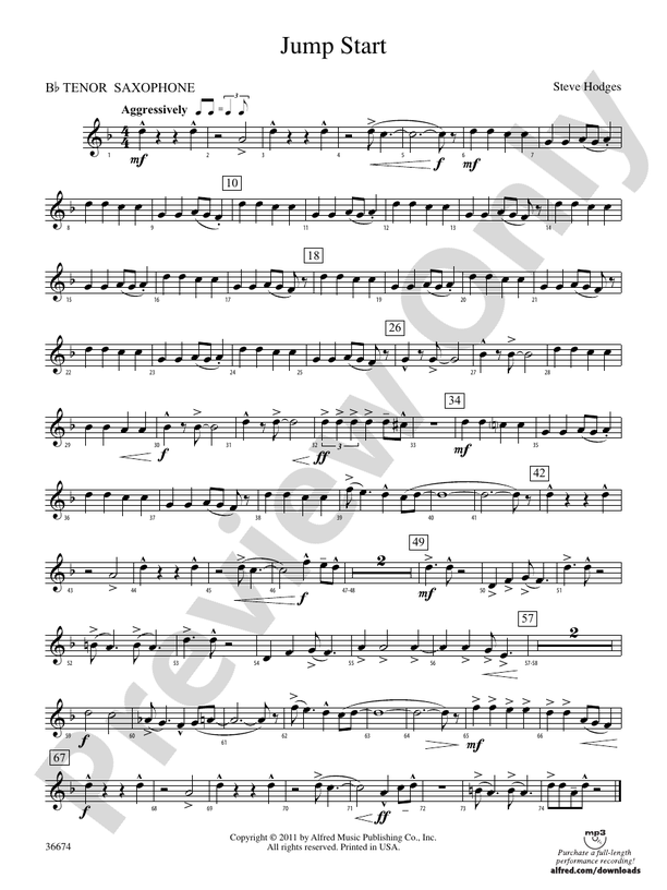 Jump Start: B-flat Tenor Saxophone