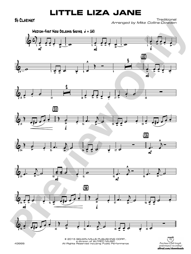 Little Liza Jane 1st Bflat 1st Bflat Part