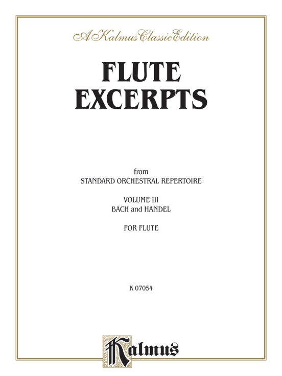 Flute Excerpts, Book III