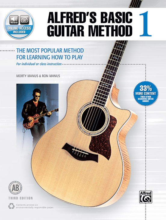 Alfred's Basic Guitar Method 1 (Third Edition): Guitar Book u0026 Online Audio  | Sheet Music