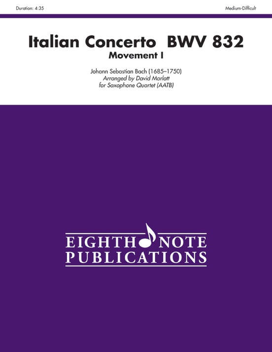 Italian Concerto, BWV 832 (Movement I)
