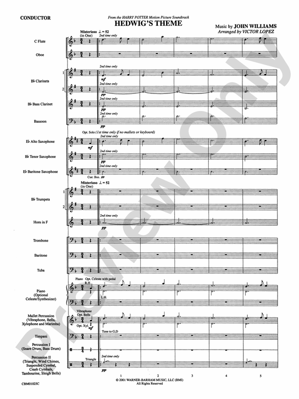 Hedwig's Theme (from Harry Potter)