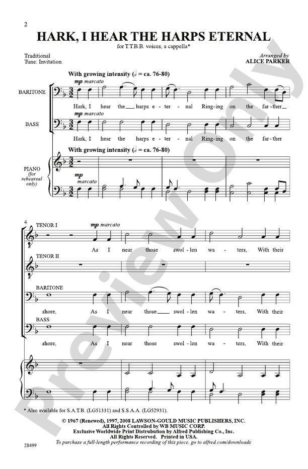 Hark, I Hear the Harps Eternal