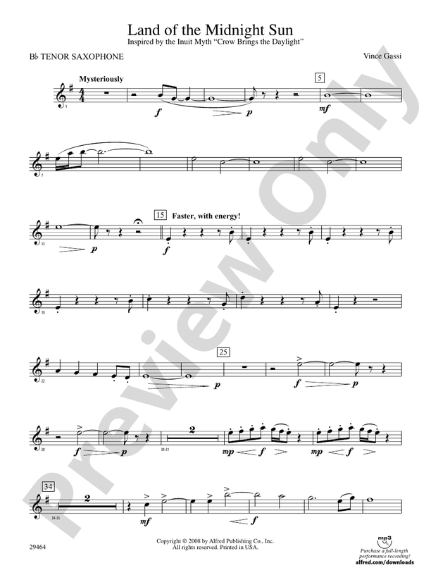 Midnight Sun for Flute and Piano - Download Sheet Music PDF file