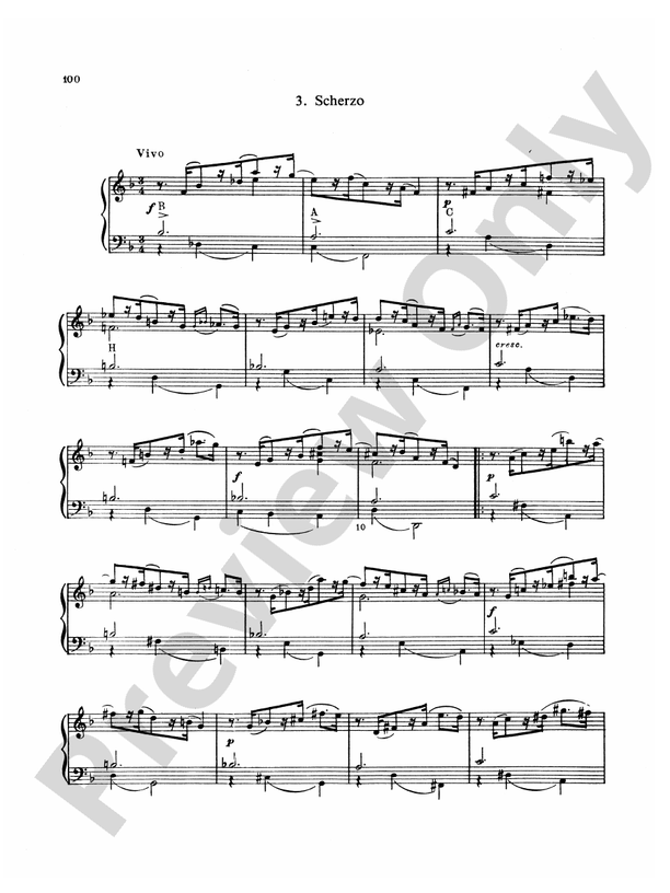 RimskyKorsakov Piano Solos, Volume II Six Variations on the theme B