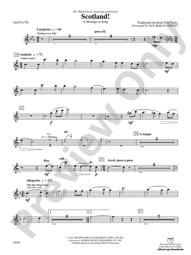 Scotland!: 2nd Flute