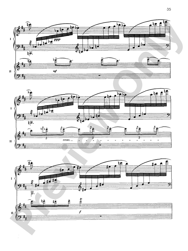 Fantaisie-tableaux (Suite No. 1), Opus 5 - II. La nuit, l'amour - Piano Duo (2 Pianos, 4 Hands)