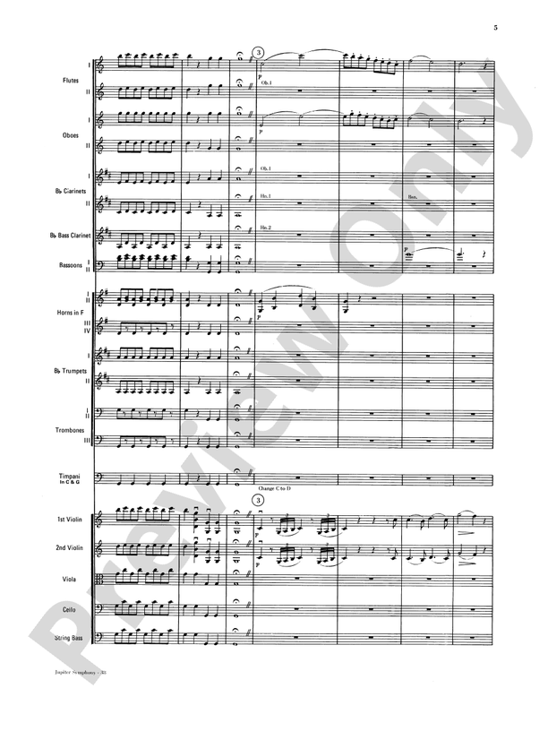 Jupiter Symphony 1st Movement Full Orchestra Conductor Score And Parts