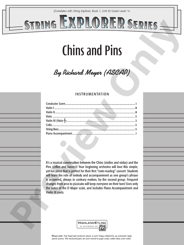 Chins and Pins
