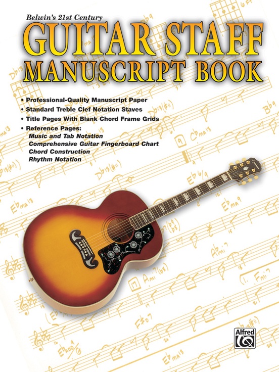 Belwin's 21st Century Guitar Staff Manuscript Book