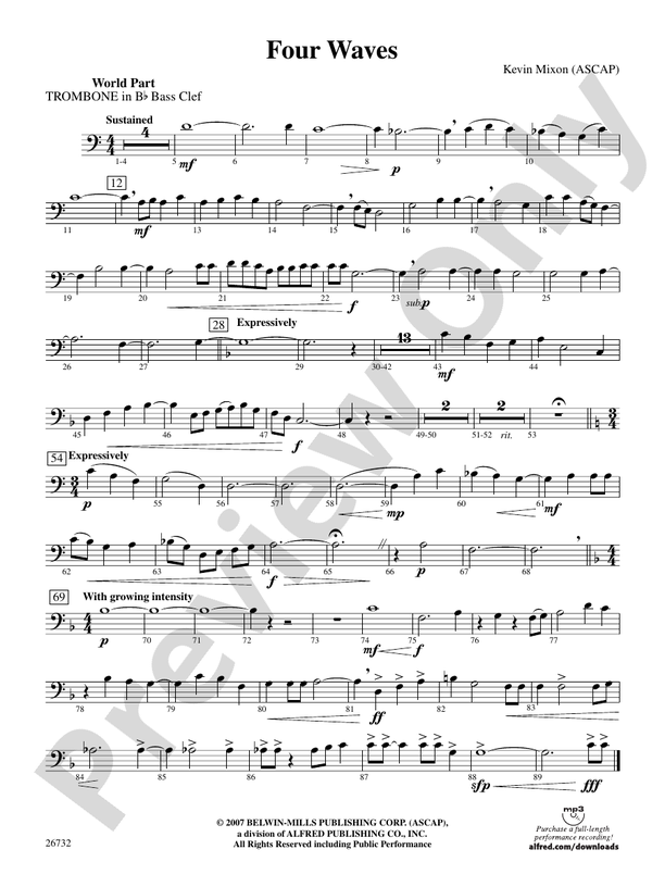 Four Waves (wp) 1st Bflat Trombone B.C. (wp) 1st Bflat Trombone B.C