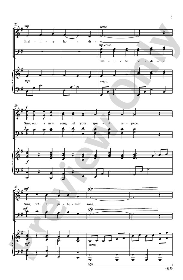 Psallite Hodie: SATB Choral Octavo: David Waggoner - Digital Sheet ...