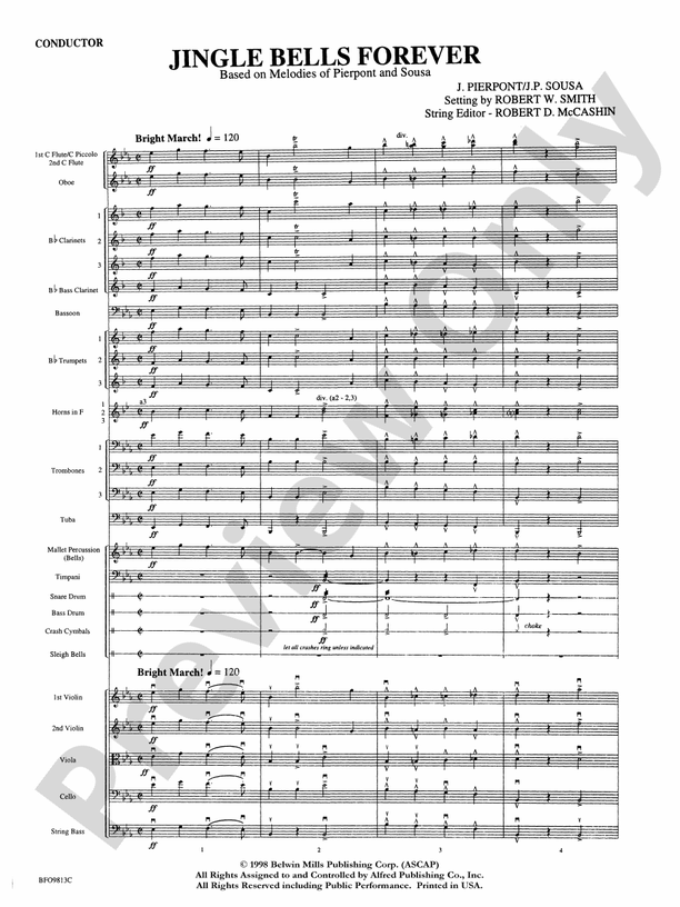 Jingle Bells Forever: Score