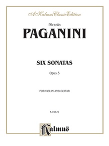 Six Sonatas for Violin and Guitar, Opus 3