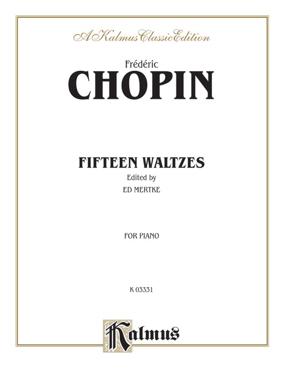 Waltzes: Piano Book: Frédéric Chopin | Sheet Music