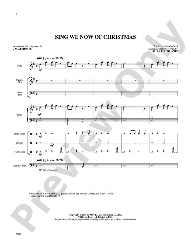 Sing We Now Of Christmas Choral Octavo Soundpax Digital Sheet Music Download