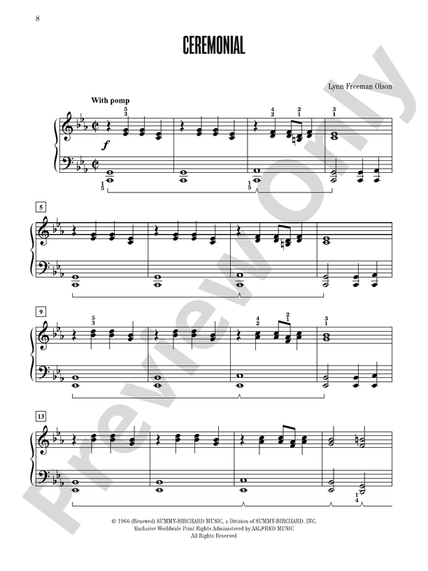Ceremonial - Piano Solo