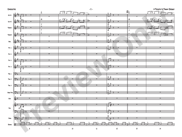 A Tribute to Tommy Dorsey: Score