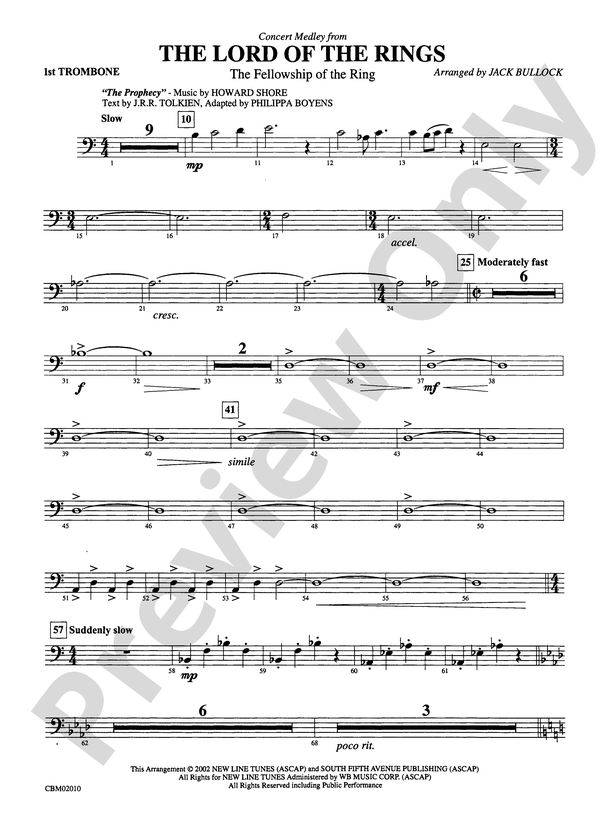 In Dreams From The Fellowship of the Ring - Download Sheet Music PDF