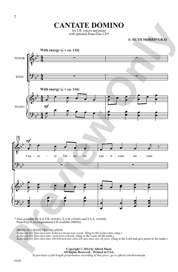 Cantate Domino