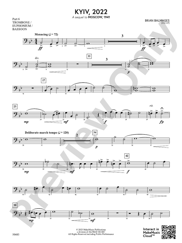 Kyiv 2022 Part 6 Trombone Euphonium Bassoon Part 6 Trombone