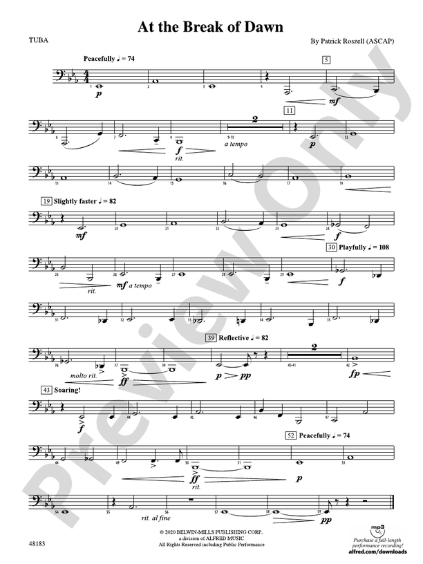 At the Break of Dawn: Tuba