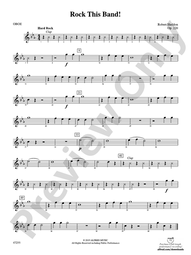 Rock This Band! Oboe Oboe Part Digital Sheet Music Download