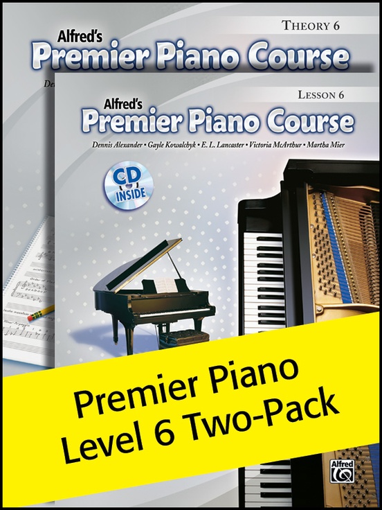 Premier Piano Course, Lesson & Theory 6 (Value Pack)