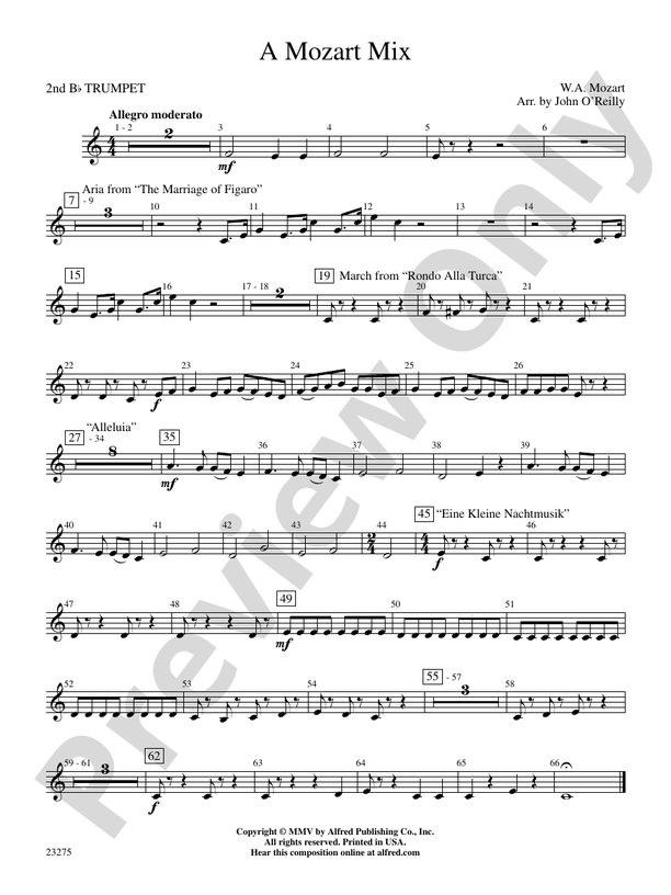 A Mozart Mix: 2nd B-flat Trumpet