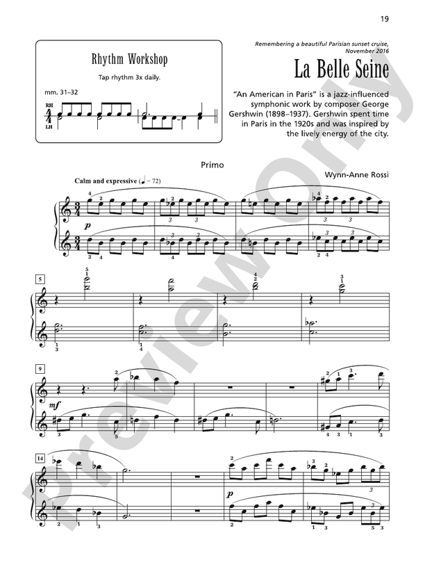La Belle Seine - Piano Duet (1 Piano, 4 Hands)