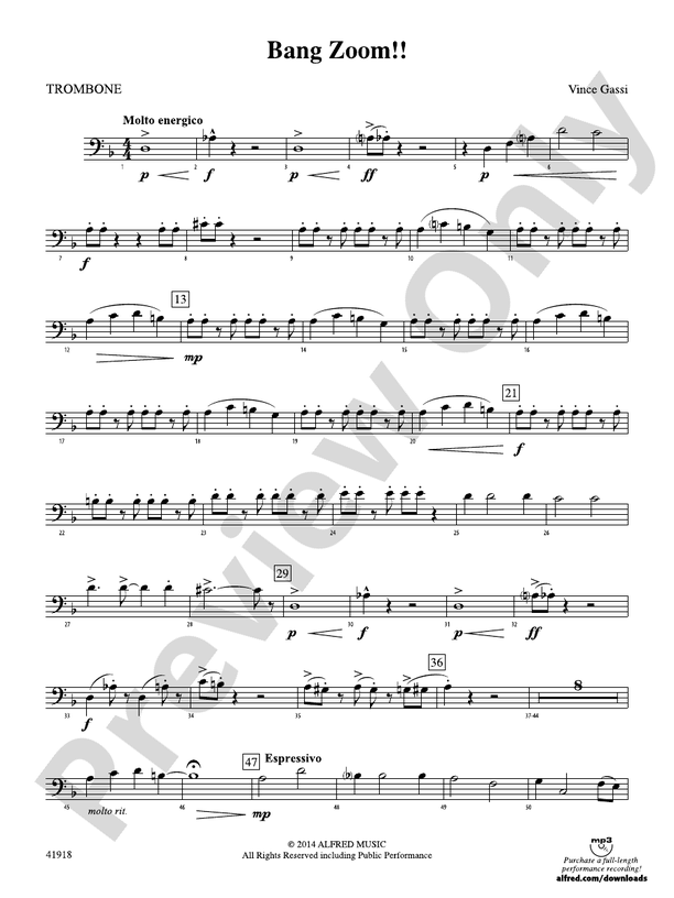 Bang Zoom!: 1st Trombone