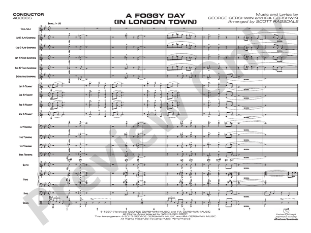 A Foggy Day: Score