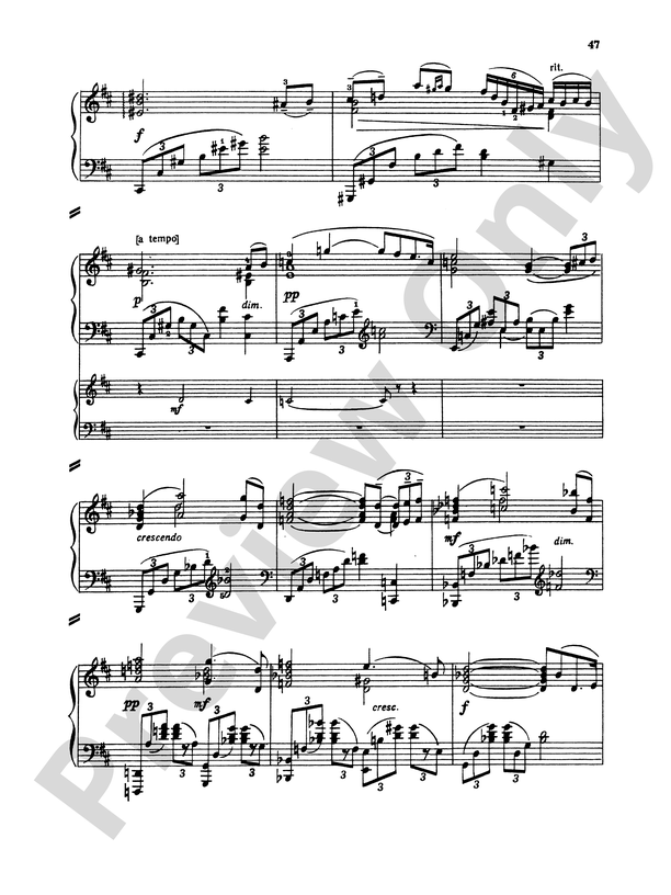 stout Kyst genopfyldning Rachmaninoff: Piano Concerto No. 1 in F sharp Minor, Op. 1: II. Andante  cantabile Part - Digital Sheet Music Download