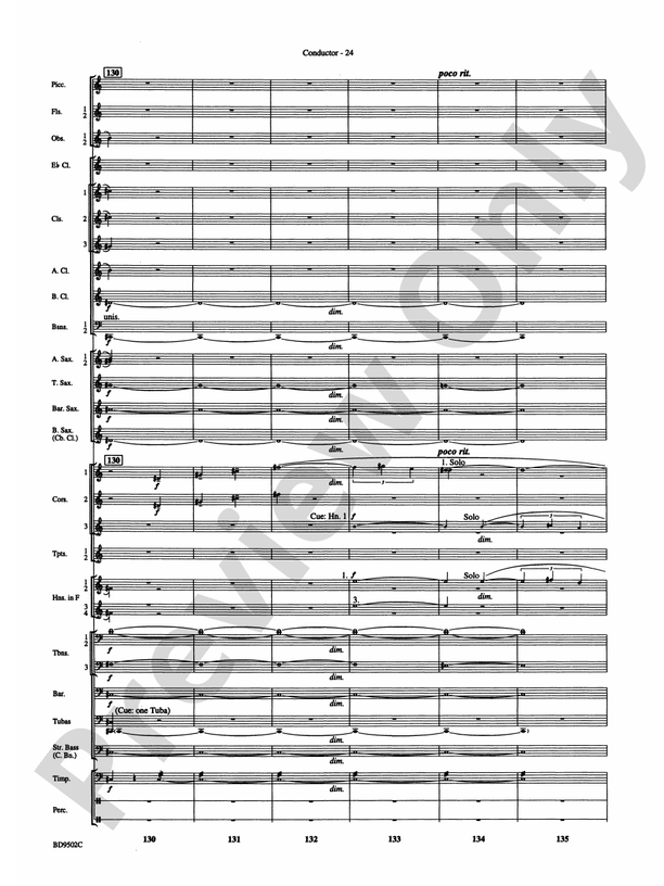 Symphony No. 3 for Band: Score: Concert Band Score - Digital