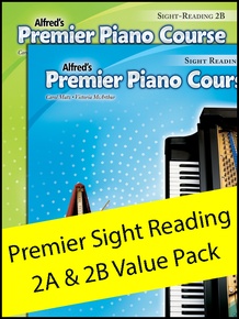 Premier Piano Course Sight Reading 2A & 2B (Value Pack)