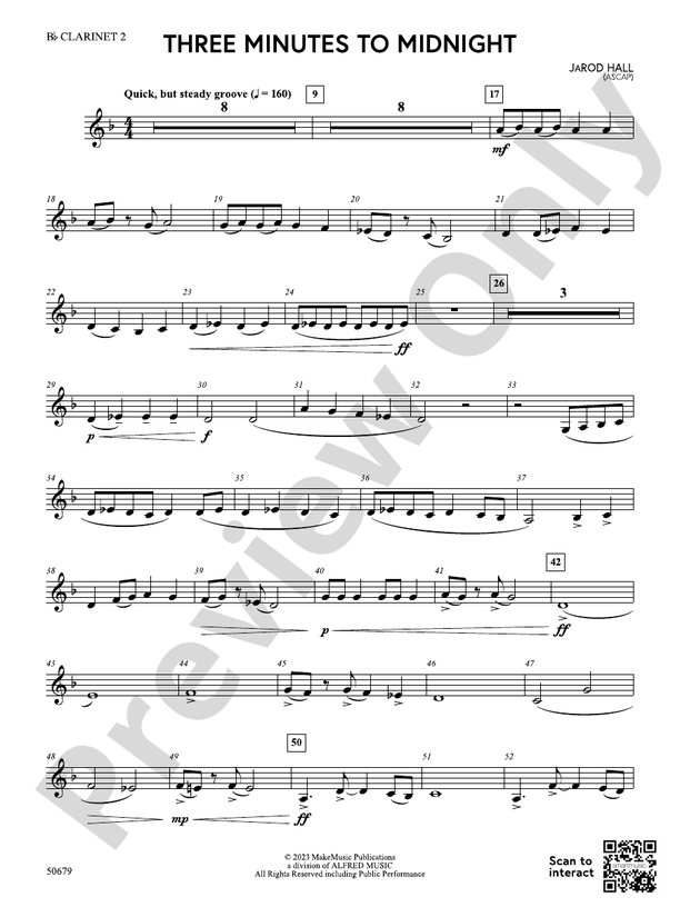 Three Minutes to Midnight: 2nd B-flat Clarinet: 2nd B-flat
